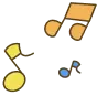 音符マークのイラスト
